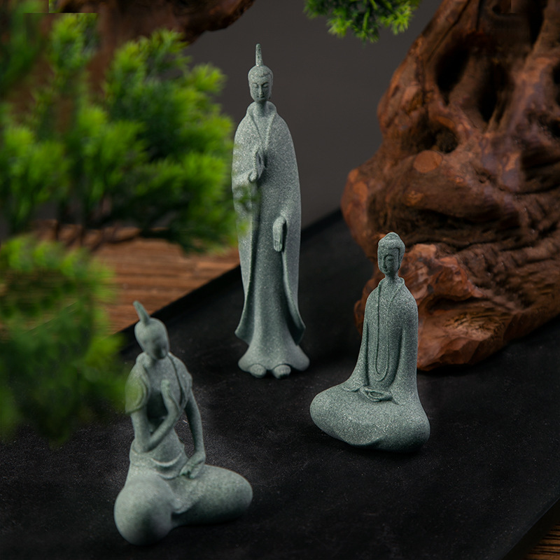 Aquarium Fish Small - Mini figurine di monaci buddisti Buddha