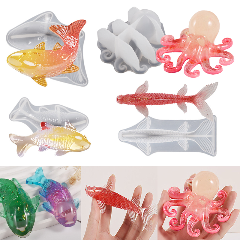 Aquarium Fish Saltwater - Stampo in Silicone per Resina Epossidica