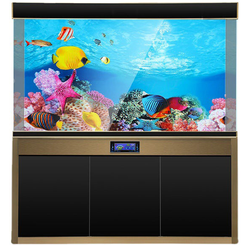 Aquarium Fish Wallpaper Hd - Sfondo 3D per acquario Adesivo bifacciale