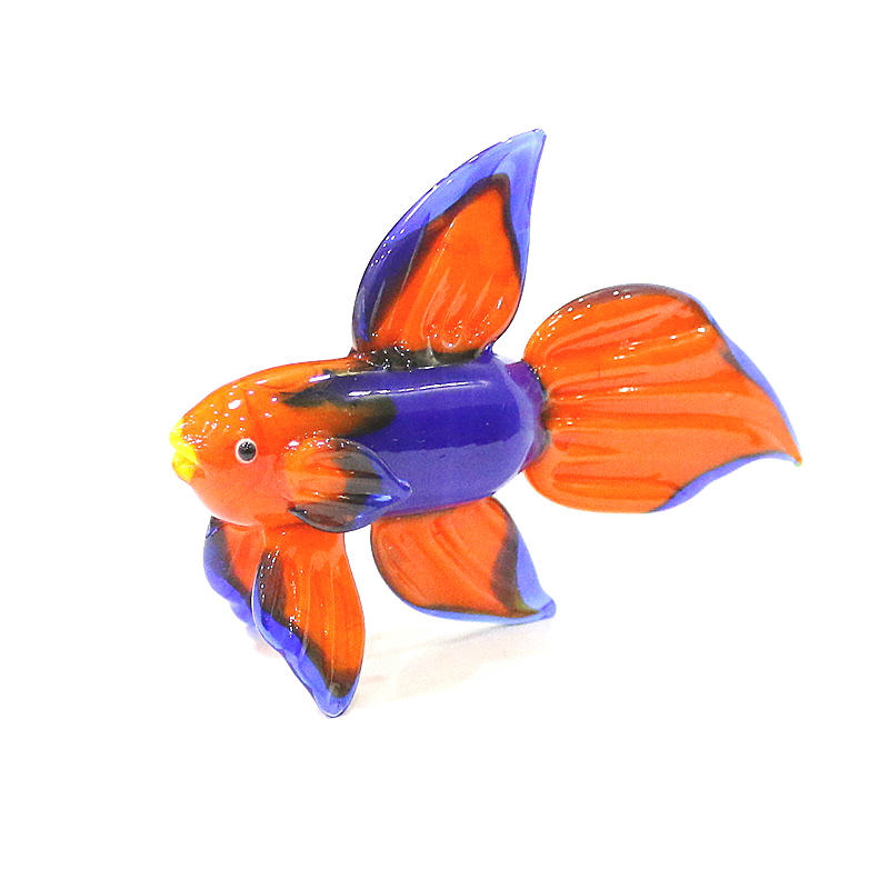 Aquarium Fish Small - Arancione vetro di Murano pesce tropicale