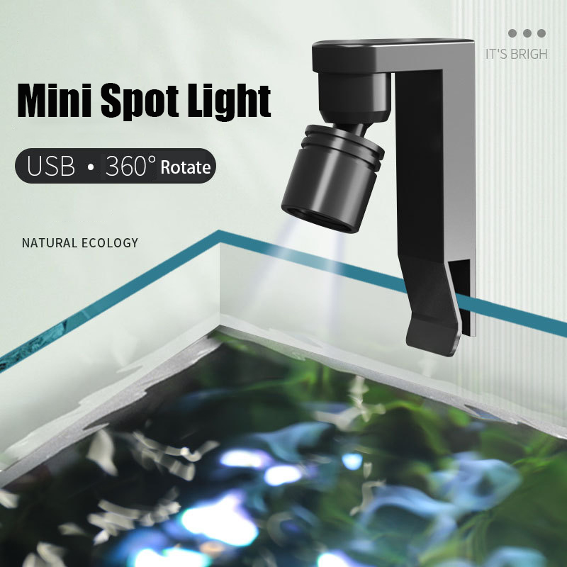 Aquarium Fish Yellow - Luce con morsetto USB Luce spot