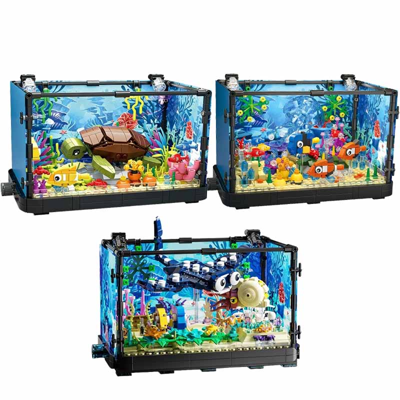 Aquarium Fish Saltwater - Set di blocchi da costruzione per