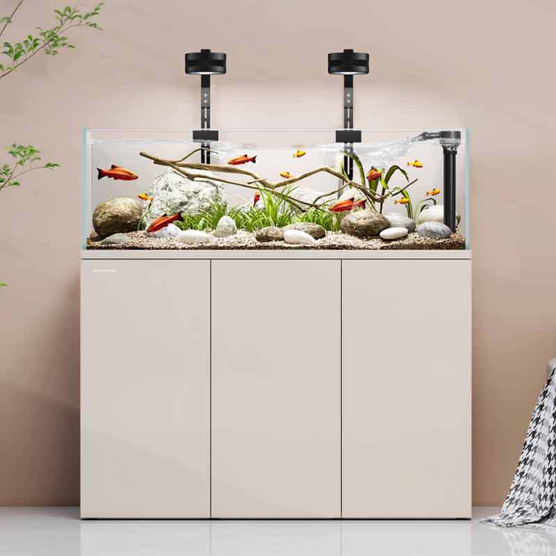 Live Fish Aquarium - Acquario Minjiang per paesaggistica, con vetro
