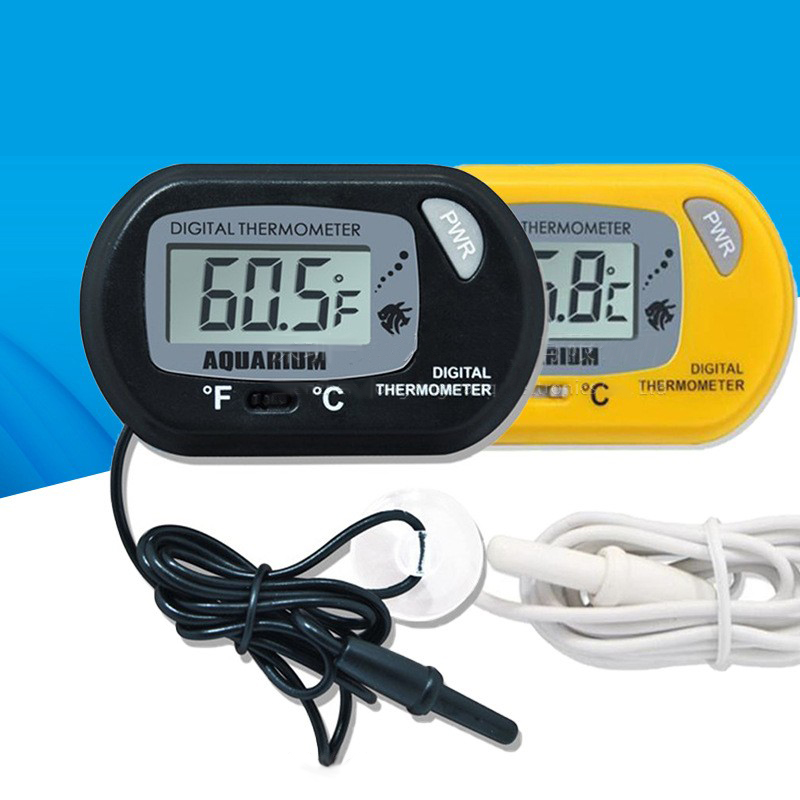 Aquarium Fish Yellow - Termometro digitale per acquario 1PC 58*37mm,