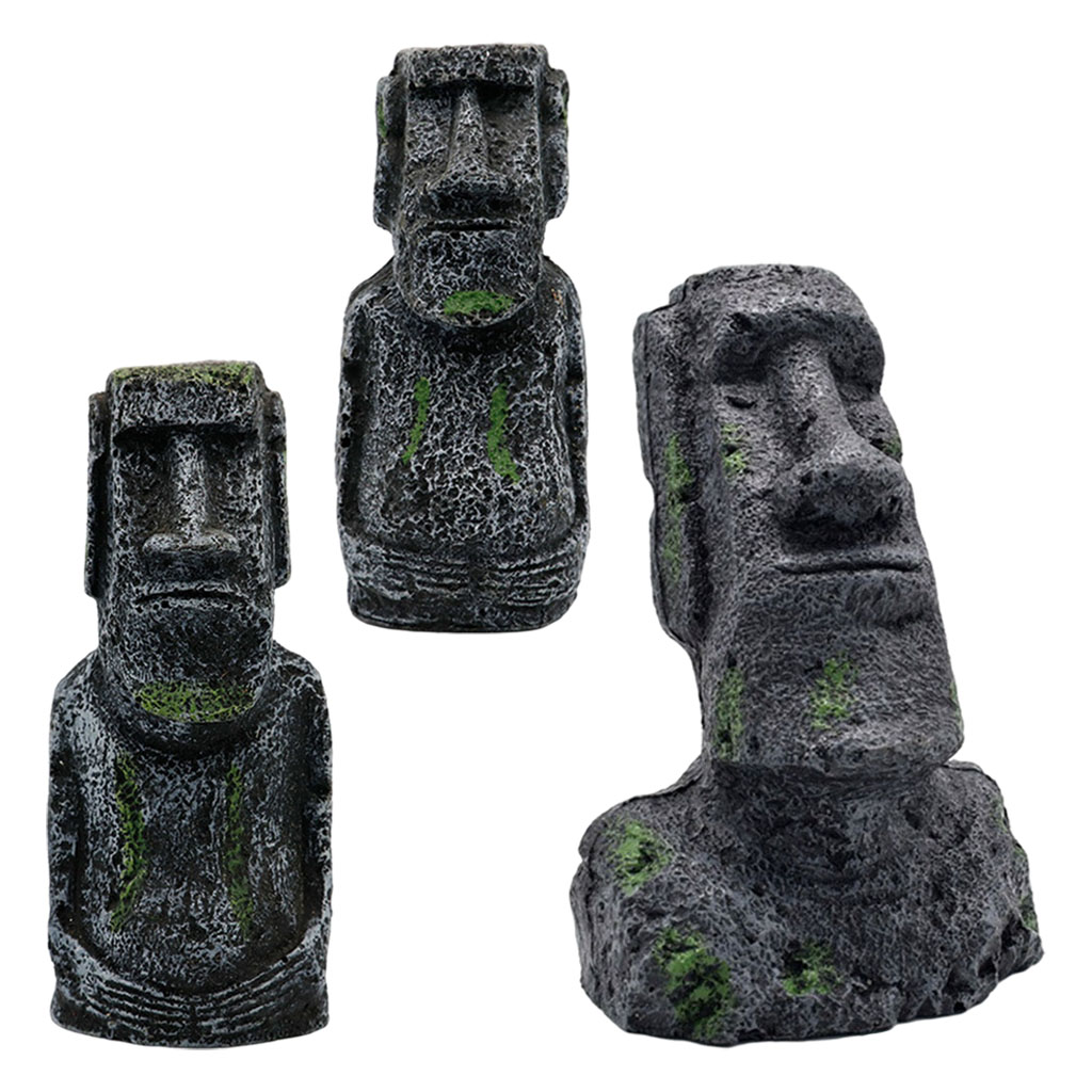 Statue Moai per acquario Isola - Aquarium Fish Names recensione e prezzo
