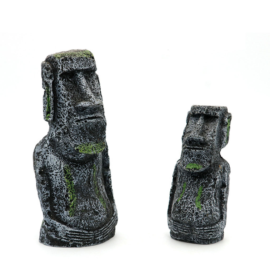 Statue Moai per acquario Isola - Aquarium Fish Names recensione e prezzo
