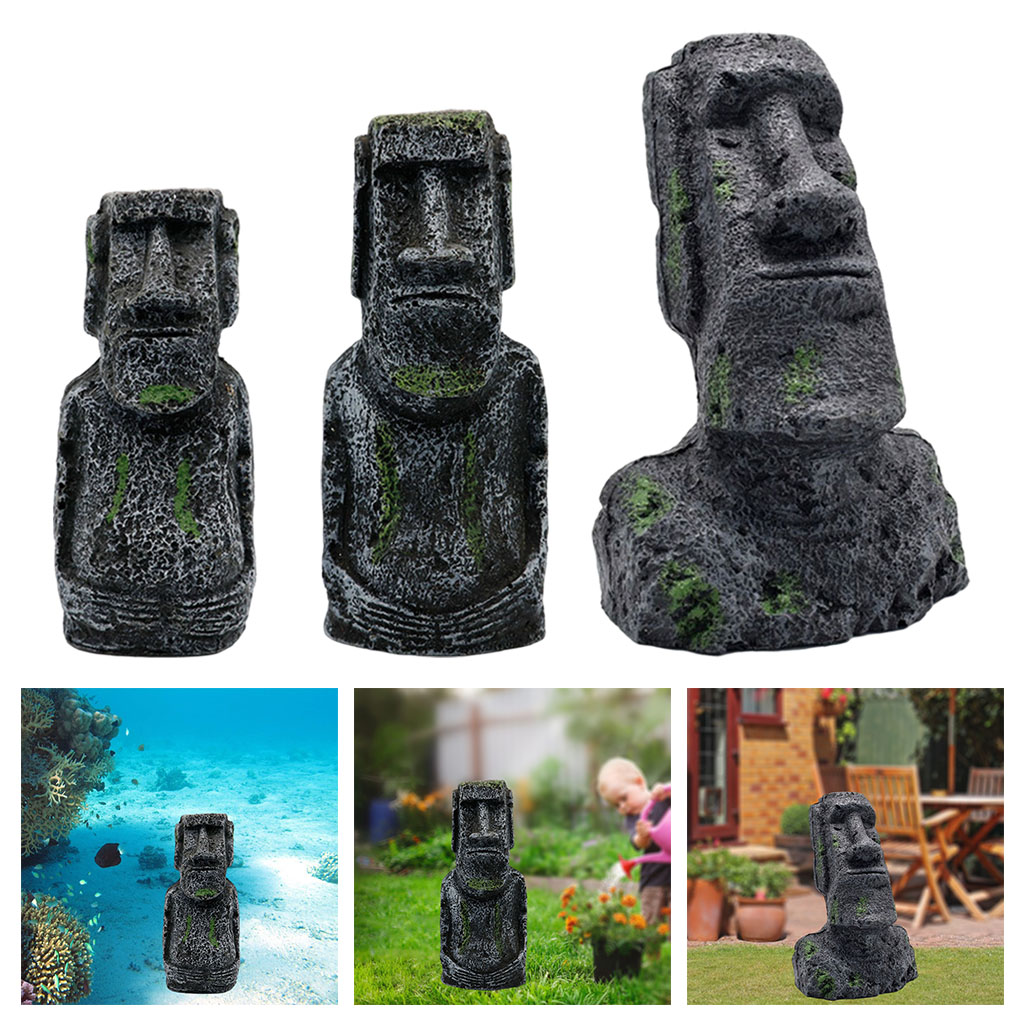 Statue Moai per acquario Isola - Aquarium Fish Names recensione e prezzo