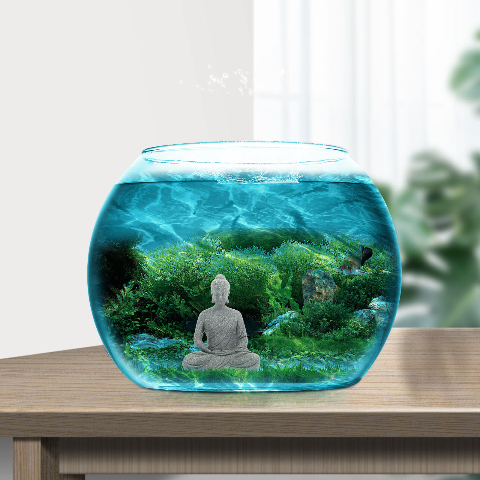 Mini Statua di Buddha in Resin - Aquarium Fishes recensione e prezzo