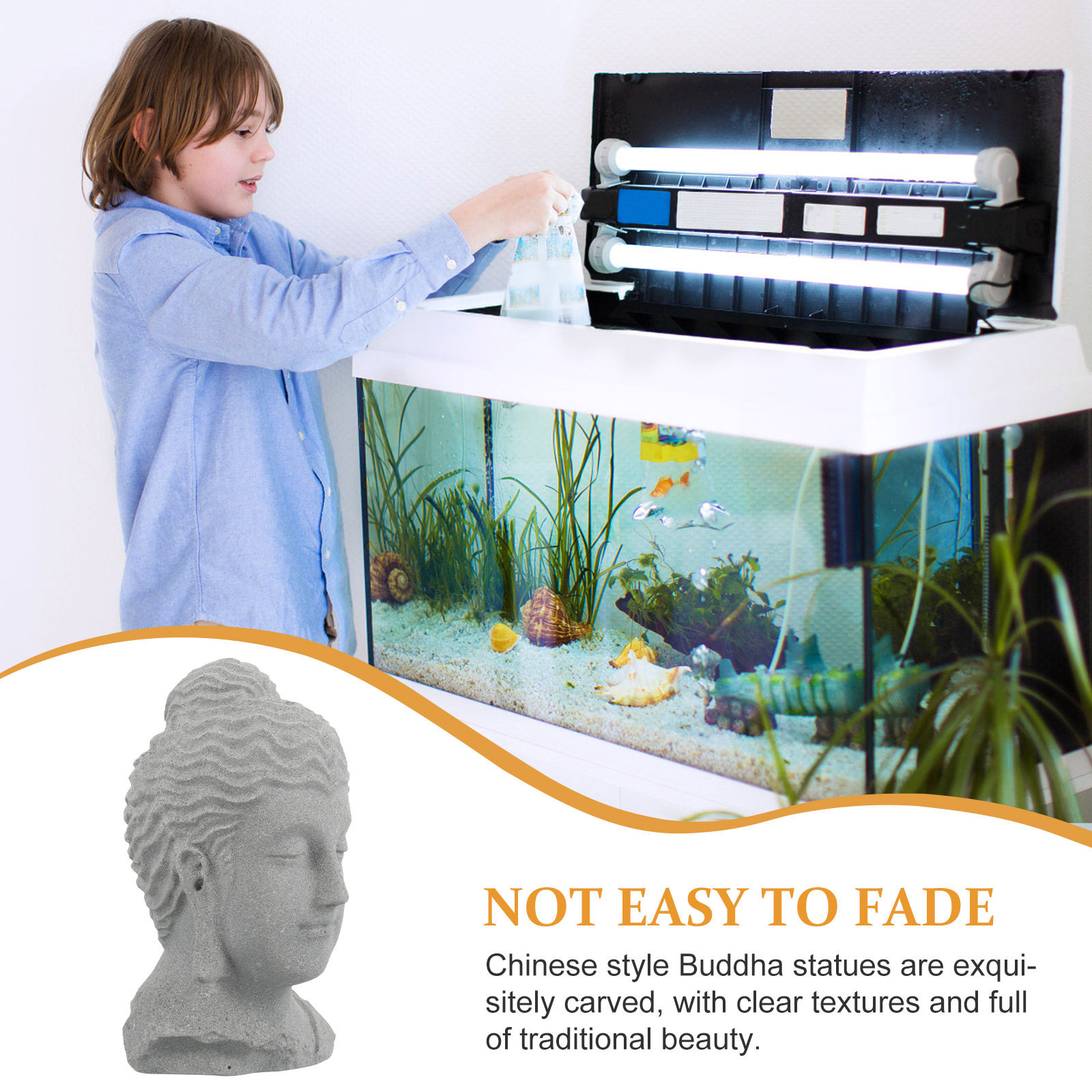 Statua di Buddha in Meditazion - Aquarium Fishes recensione e prezzo