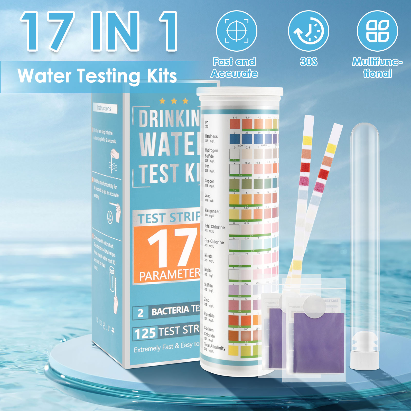 5-17 in 1 Strisce reattive per - Aquarium Fish Saltwater recensione e prezzo
