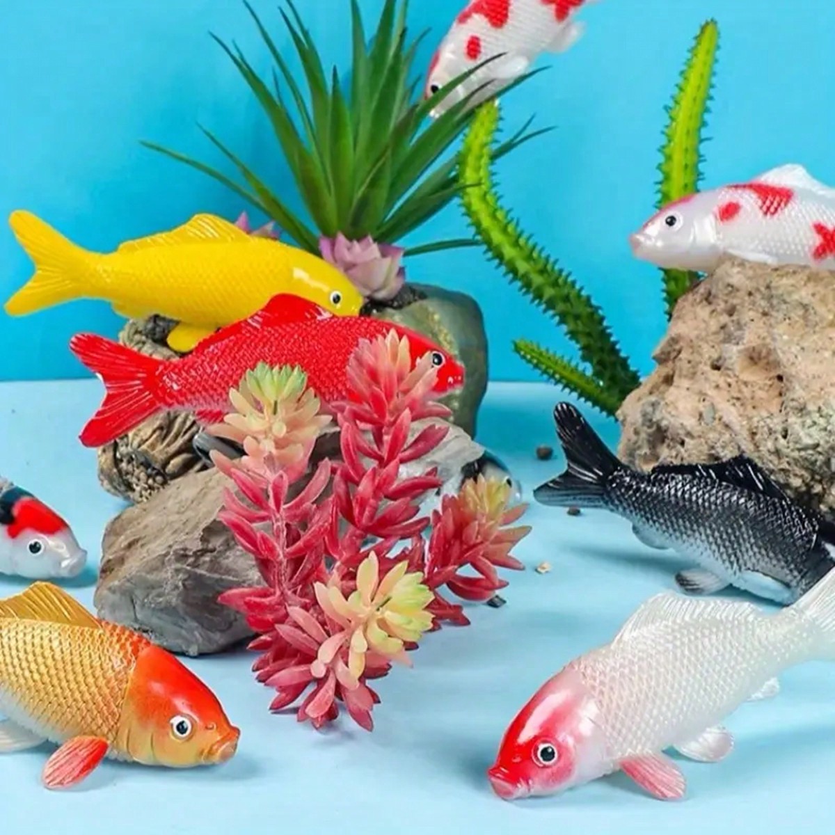 2 pezzi di pesci koi artificia - Aquarium Fish Yellow recensione e prezzo